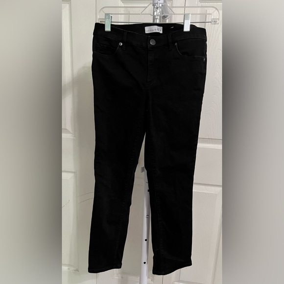 Loft Modern Kick Crop Black Jeans size 2 26 - Picture 1 of 4